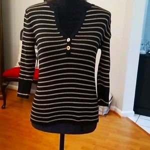 Ralph Lauren Gold and Black sweater